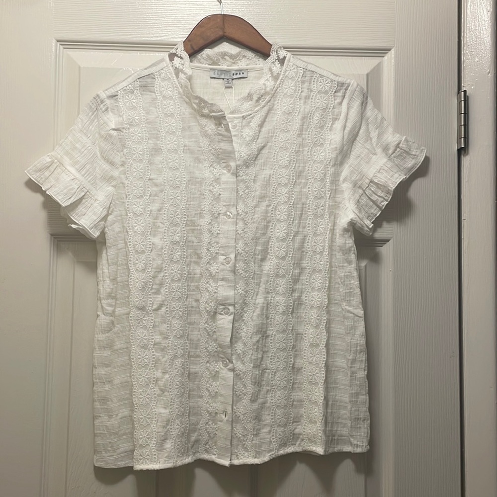 Baltic Born White Embroidered Top
